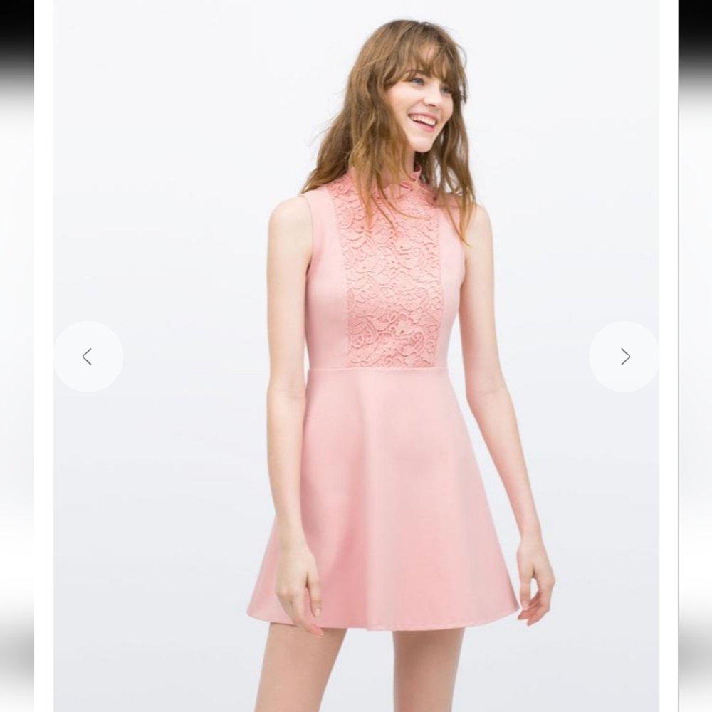 Zara Woman ruffle Combined dress